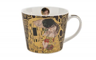 Kubek porcelanowy 600 ml prosty The Kiss Brown