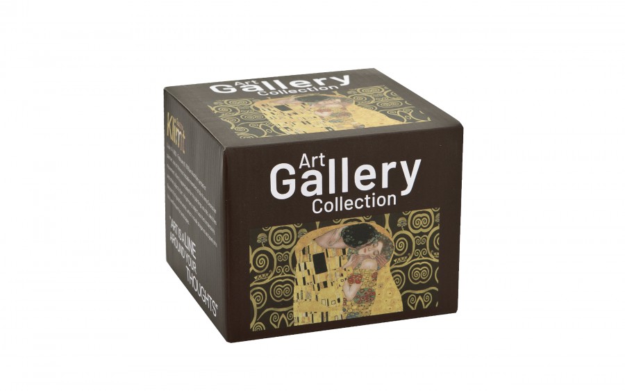 Kubek porcelanowy 600 ml prosty The Kiss Brown