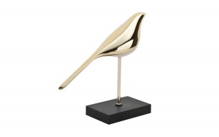 Lampka Ozdoba Ptak złoty 27,5 cm