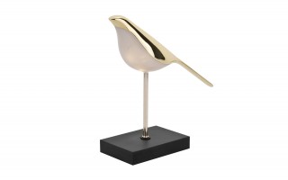 Lampka Ozdoba Ptak złoty 27,5 cm