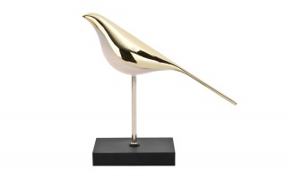 Lampka Ozdoba Ptak złoty 27,5 cm