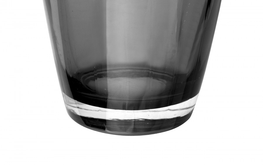 Wazon szklany 32 cm szary zadymiony CX0774