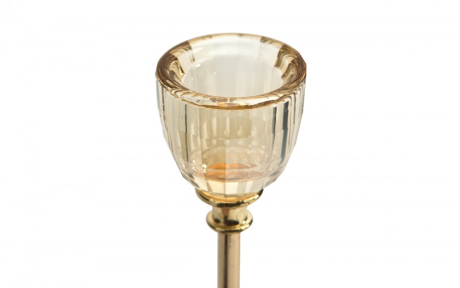 Świecznik szklany 22 cm CX1234