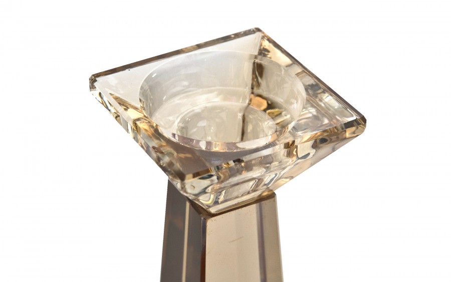 Świecznik szklany 20 cm CX1226