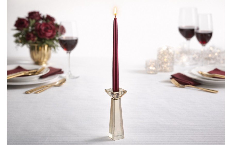 Świecznik szklany 20 cm CX1226