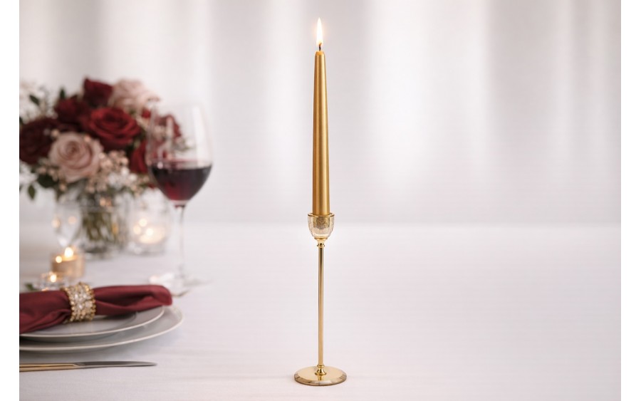 Świecznik szklany 22 cm CX1234