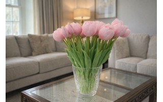 Bukiet 5 tulipanów różowych 39 cm CX0212