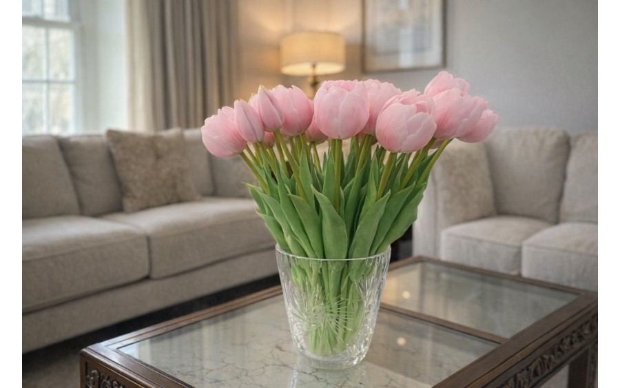 Bukiet 5 tulipanów różowych 39 cm CX0212