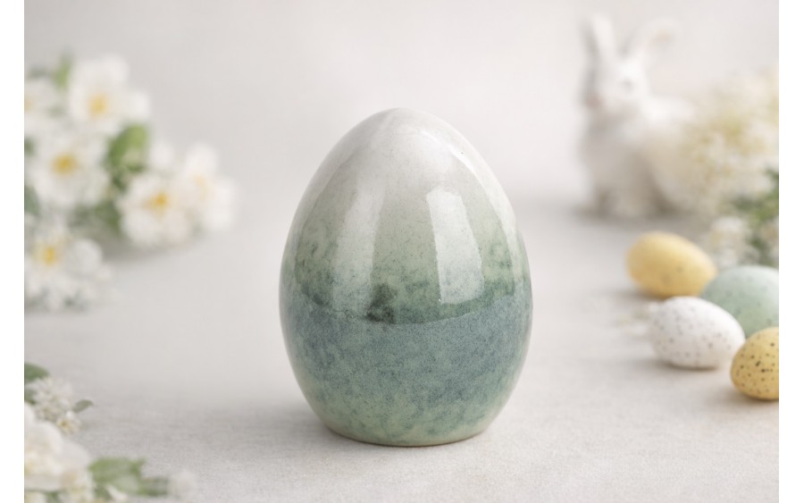 Ozdoba Jajko 9,5 cm niebieskie GJ0070