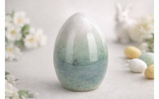 Ozdoba Jajko 11,7 cm niebieskie GJ0069