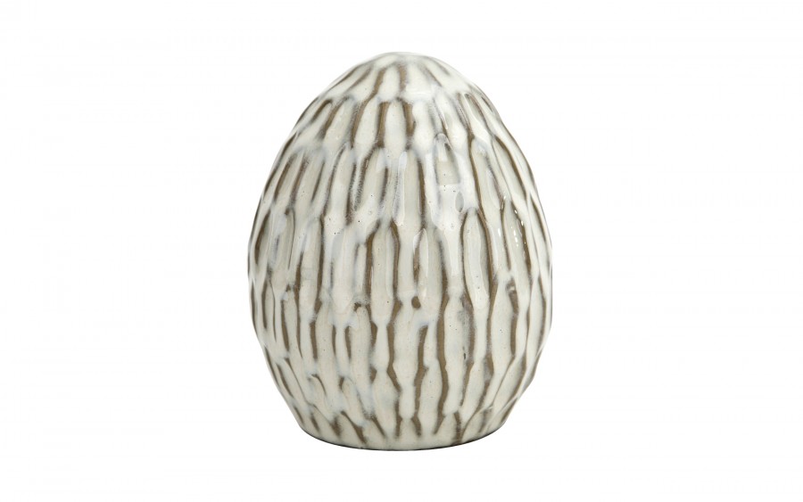 Ozdoba Jajko 11,5 cm beżowe GJ0058