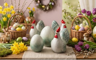 Kura ceramiczna dekoracyjna 15 cm GJ0072 Dekor-Pap