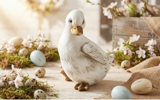 Figurka dekoracyjna Gęś wielkanocna 11,5 cm Dekor-Pap