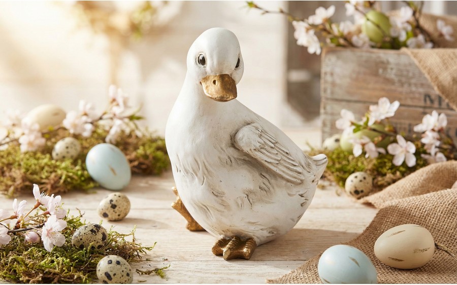 Figurka dekoracyjna Gęś wielkanocna 11,5 cm Dekor-Pap