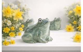 Ozdoba ceramiczna Żaba 14x12,5x10,5 cm Dekor-Pap