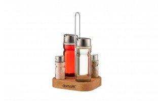 Komplet przyprawników 5-el.  Temis srebrny DOMOTTI