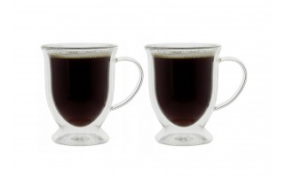 Komplet 2 szklanek 300 ml z podwójną ścianką Stopka