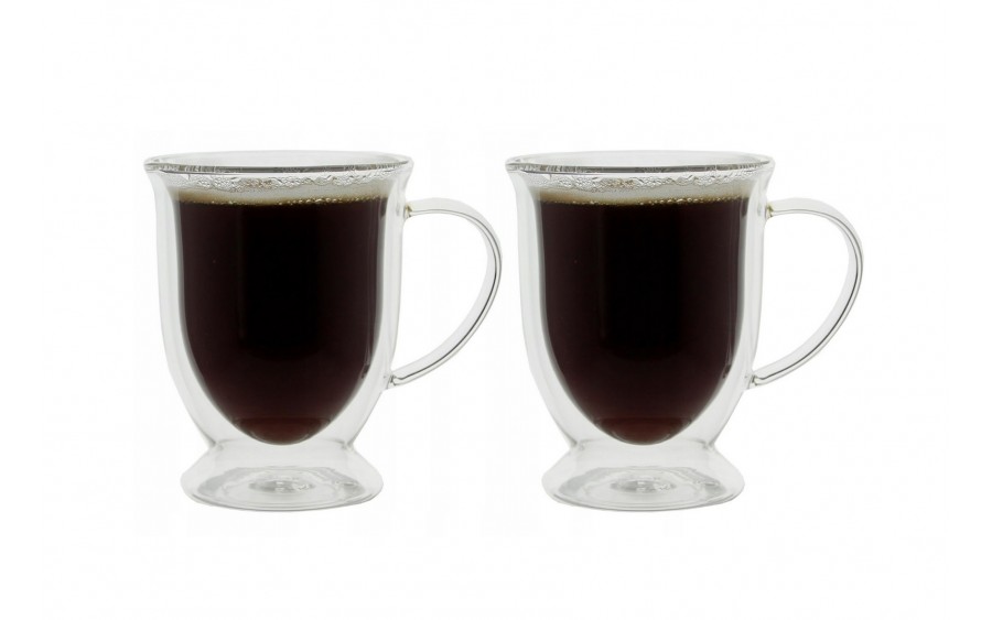 Komplet 2 szklanek 300 ml z podwójną ścianką Stopka