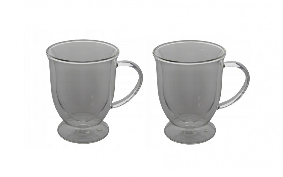 Komplet 2 szklanek 300 ml z podwójną ścianką Stopka