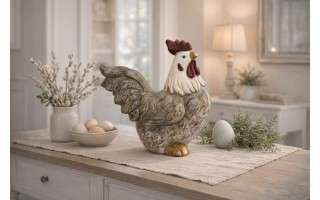 Figurka dekoracyjna Kogut 41 cm ceramiczny