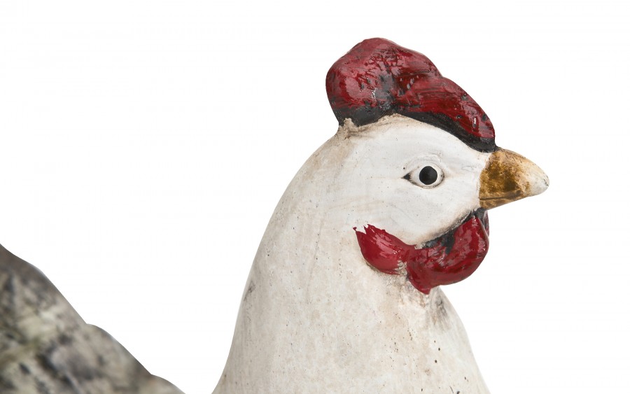 Figurka dekoracyjna Kura 19 cm ceramiczna