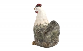 Figurka dekoracyjna Kura 19 cm ceramiczna