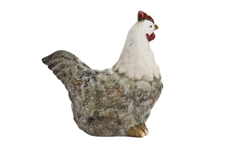 Figurka dekoracyjna Kura 19 cm ceramiczna