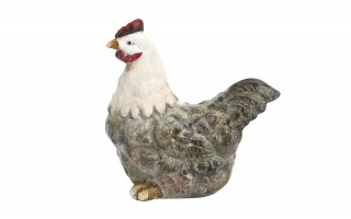 Figurka dekoracyjna Kura 19 cm ceramiczna