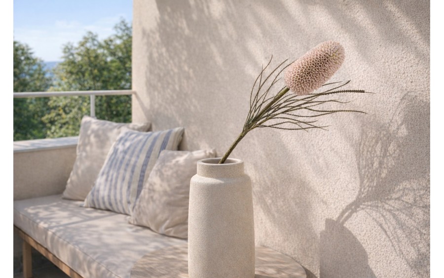 Kwiat sztuczny Banksja 72 cm pudrowy róż