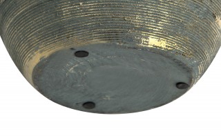 Wazon ceramiczny niebiesko-złoty 24 cm AP171381