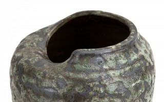 Wazon ceramiczny 29 cm ciemnozielony