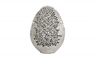 Wazon ażurowy 45 cm srebrny AP163310
