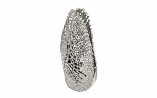 Wazon ażurowy 45 cm srebrny AP163310