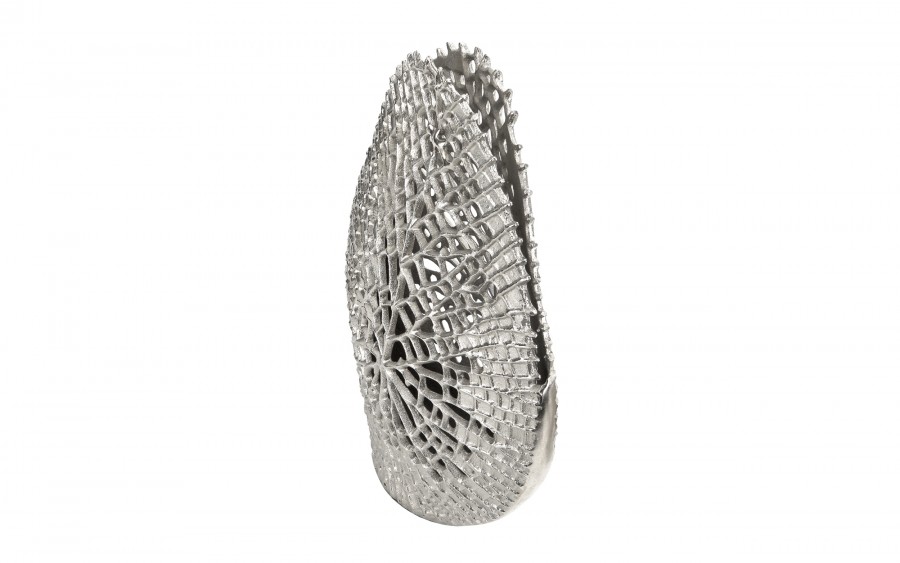 Wazon ażurowy 45 cm srebrny AP163310