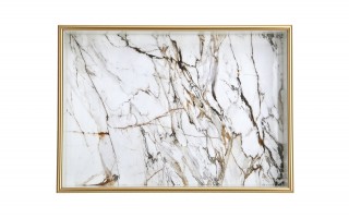 Taca dekoracyjna 35x25x4 cm Calacatta Gold 172011