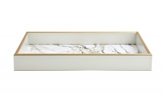 Taca dekoracyjna 35x25x4 cm Calacatta Gold 172011