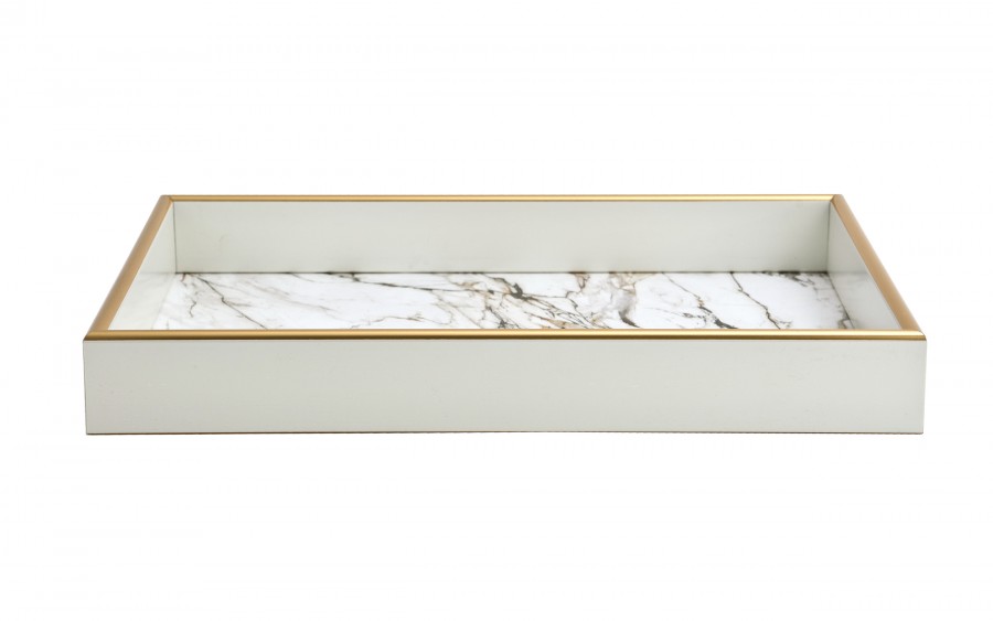 Taca dekoracyjna 35x25x4 cm Calacatta Gold 172011