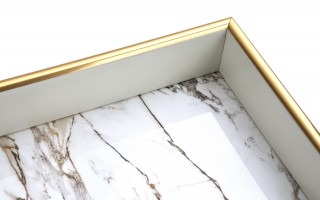 Taca dekoracyjna 40x30x4 cm Calacatta Gold 172011