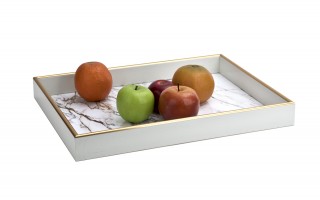 Taca dekoracyjna 40x30x4 cm Calacatta Gold 172011