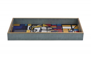 Taca dekoracyjna 45x32x4 cm Witraż Pop Art 172012