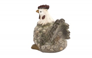 Figurka dekoracyjna Kura 41 cm ceramiczna