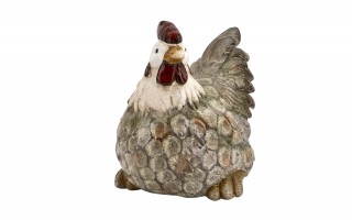 Figurka dekoracyjna Kura 41 cm ceramiczna