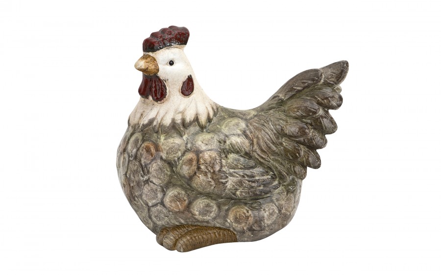 Figurka dekoracyjna Kura 41 cm ceramiczna