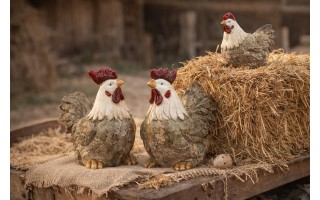 Figurka dekoracyjna Kura 41 cm ceramiczna