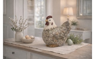 Figurka dekoracyjna Kura 41 cm ceramiczna