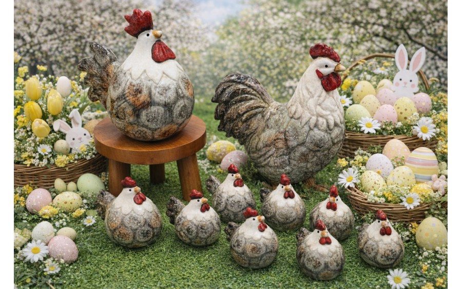 Figurka dekoracyjna Kogut 21,7 cm ceramiczny