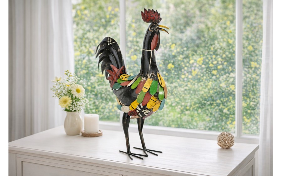 Figurka dekoracyjna Kogut 55,5 cm metalowy Dekor-Pap