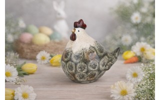 Figurka dekoracyjna Kura 15,1 cm ceramiczna