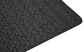 Mata stołowa 45x30 cm Gaia czarna 21304