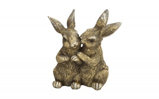 Figurka dekoracyjna Zajączki 15 cm GJ0049